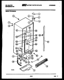 CABINET PARTS Diagram and Parts List for FPK190EN3W  Kelvinator Refrigerator