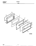 DOOR Diagram and Parts List for MGF333SEDB  Frigidaire Range
