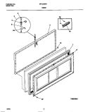 DOOR Diagram and Parts List for MFC23M4BW5  Frigidaire Freezer