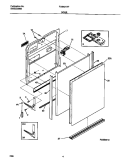 DOOR Diagram and Parts List for FDB421RFR4  Frigidaire Dishwasher