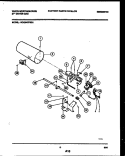 BURNER, IGNITER AND VALVE Diagram and Parts List for WDG547PBS0  Frigidaire Dryer