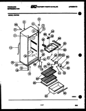 CABINET PARTS Diagram and Parts List for D13FF0  Frigidaire Refrigerator