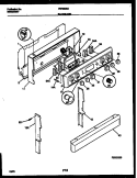 BACKGUARD Diagram and Parts List for FEF350BAWA  Frigidaire Range