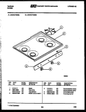 COOKTOP PARTS Diagram and Parts List for 32-0127-23-02  Frigidaire Range