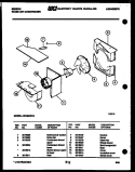 AIR HANDLING PARTS Diagram and Parts List for AK18E4RVA  Gibson Air Conditioner