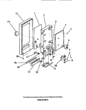 Part Location Diagram of 8015008 Frigidaire SHAFT, DOOR LEVER