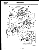 ICE MAKER AND INSTALLATION PARTS Diagram and Parts List for FRS24WPBD0  Frigidaire Refrigerator
