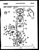TUB DETAIL Diagram and Parts List for AW700KD2  Kelvinator Washer