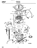 P12T0036 WSHR MTR, HOSE Diagram and Parts List for FWX6970EW5  Frigidaire Washer
