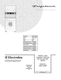 COVER Diagram and Parts List for GLEH1642DS0  Frigidaire Washer Dryer Combo