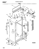 CABINET Diagram and Parts List for FRT21NNCW3  Frigidaire Refrigerator