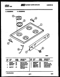 COOKTOP PARTS Diagram and Parts List for CGC3S5WXB  Gibson Range