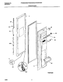 FREEZER DOOR Diagram and Parts List for FRS26ZGGB0  Frigidaire Refrigerator