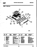BROILER DRAWER PARTS Diagram and Parts List for 36-3281-00-01  Tappan Range