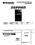 COVER Diagram and Parts List for TGF362BBBE  Tappan Range