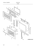 DOORS Diagram and Parts List for E30MC75JSS2  Electrolux Microwave Oven Combo
