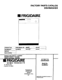 COVER Diagram and Parts List for GLDB653JT0  Frigidaire Dishwasher
