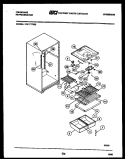 SHELVES AND SUPPORTS Diagram and Parts List for FPI17TFL3  Frigidaire Refrigerator