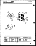 COMPRESSOR PARTS Diagram and Parts List for AHR18NS5E1  Frigidaire Air Conditioner