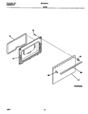 DOOR Diagram and Parts List for MPF300PXWC  Frigidaire Range