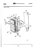 DOOR Diagram and Parts List for UL1141ECA1  Frigidaire Freezer
