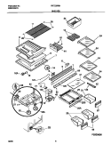 SHELVES Diagram and Parts List for FRT22RRHB2  Frigidaire Refrigerator