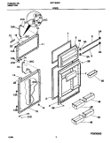 DOOR Diagram and Parts List for GRT18QNCW6  Gibson Refrigerator