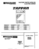 COVER Diagram and Parts List for TDE336REW0  Tappan Dryer