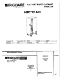 COVER Diagram and Parts List for F22CW3  Frigidaire Freezer