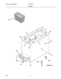 CABINET Diagram and Parts List for KCG130GW2  Kelvinator Freezer