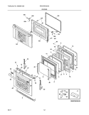 DOORS Diagram and Parts List for EW27MC65JS2  Electrolux Microwave Oven Combo