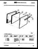 DOOR PARTS Diagram and Parts List for 32-1028-00-01  Tappan Range
