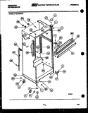 CABINET PARTS Diagram and Parts List for FPCE19TFH0  Frigidaire Refrigerator
