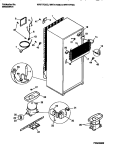 COOLING SYSTEM Diagram and Parts List for WRT17FGCD1  Frigidaire Refrigerator