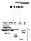 COVER Diagram and Parts List for FRT18PRHD1  Frigidaire Refrigerator