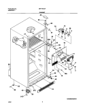 CABINET Diagram and Parts List for GRT18C5AW2  Gibson Refrigerator