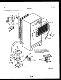 SYSTEM AND AUTOMATIC DEFROST PARTS Diagram and Parts List for FPCE21TPW1  Frigidaire Refrigerator