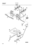 BURNER Diagram and Parts List for FGF312BSA  Frigidaire Range