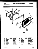 DOOR PARTS Diagram and Parts List for CEC3M2WXA  Gibson Range