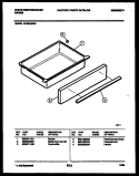 DRAWER PARTS Diagram and Parts List for KF320JDH5  Kelvinator Range