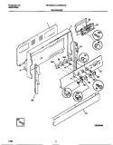 BACKGUARD Diagram and Parts List for TEF387CCTB  Tappan Range