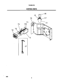 CONTROL PARTS Diagram and Parts List for FAC064J7A5  Frigidaire Air Conditioner