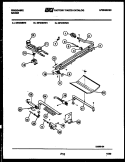 BURNER, MANIFOLD AND GAS CONTROL Diagram and Parts List for GP34BEL0  Frigidaire Range