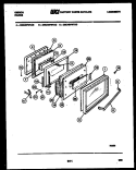 DOOR PARTS Diagram and Parts List for CEC4S7WTAC  Gibson Range