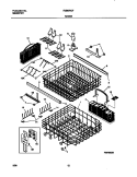 RACKS Diagram and Parts List for FDB679GFW4  Frigidaire Dishwasher
