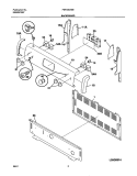 BACKGUARD Diagram and Parts List for FEF336ASB  Frigidaire Range