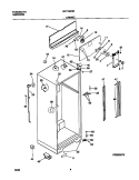 CABINET Diagram and Parts List for MRT18GREW2  Frigidaire Refrigerator