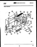 UPPER BODY PARTS Diagram and Parts List for 76-4967-00-13  Tappan Microwave Oven Combo