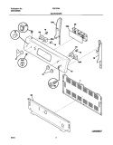 BACKGUARD Diagram and Parts List for FEF376AQF  Frigidaire Range