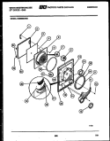 DOOR PARTS Diagram and Parts List for DG600KXW3  Frigidaire Dryer